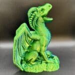 IMG_2654 Cute Dragon Dice Tower, Kawaii D&D Accessory, 3D Printed TTRPG Gift, Chibi Monster Dice Roller, Whimsical Gamer Decor