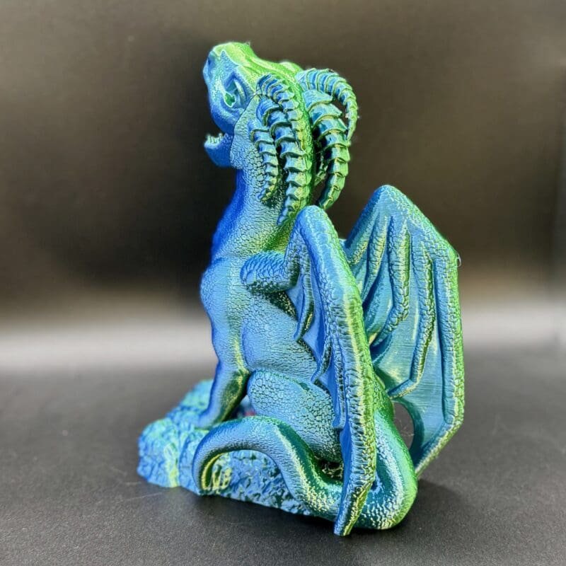 Cute Dragon Dice Tower, Kawaii D&D Accessory, 3D Printed TTRPG Gift, Chibi Monster Dice Roller, Whimsical Gamer Decor
