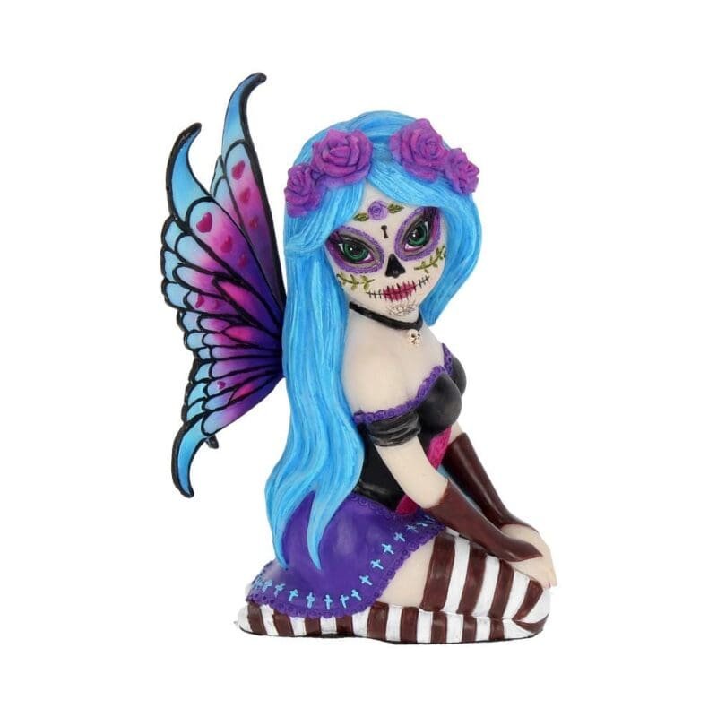 sugar skull fairy figurine
