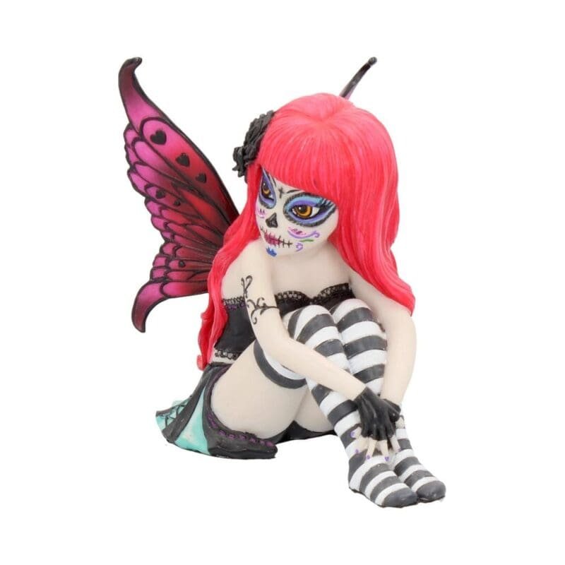 sugar skull fairy figurine