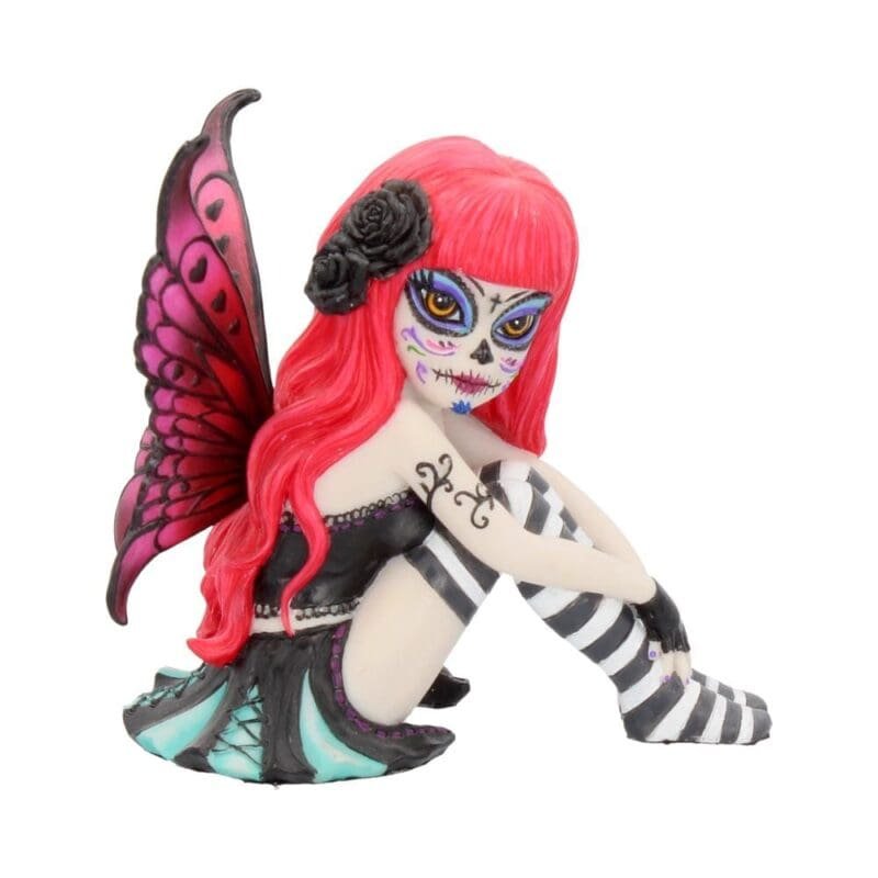 sugar skull fairy figurine