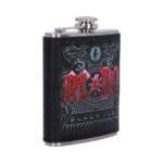 AC/DC hip flask,AC/DC Black Ice hip flask,officially licensed AC/DC gift,rock band hip flask UK,music fan hip flask,AC/DC festival accessory,band merchandise hip flask