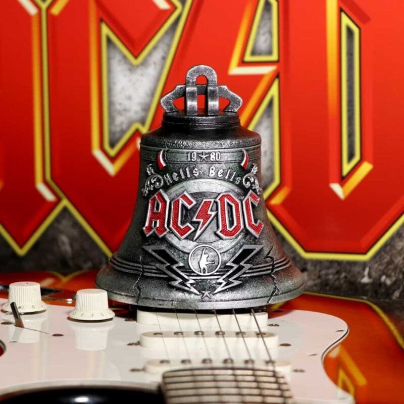AC/DC Hells Bells box,AC/DC resin storage box,officially licensed AC/DC gift,AC/DC collectible box,rock music gift box UK,AC/DC ornament UK,band merchandise gift box