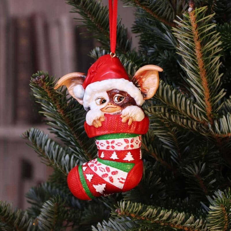 Gremlins Gizmo Christmas Ornament,Official Gremlins Merchandise,Festive Movie Decoration,Hand-painted Collectible Figurine