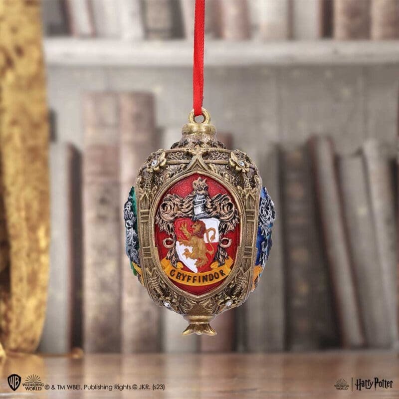 Harry Potter Ornament,Hogwarts House Decoration,Official Wizarding World Gift,Yule Ball Christmas Tree,Hogwarts Crest Collectible