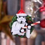 Stormtrooper Christmas Ornament,Official Star Wars Holiday Decoration,Original Stormtrooper Merchandise,Funny Sci-Fi Christmas Gift,Resin Tree Hanging Decoration