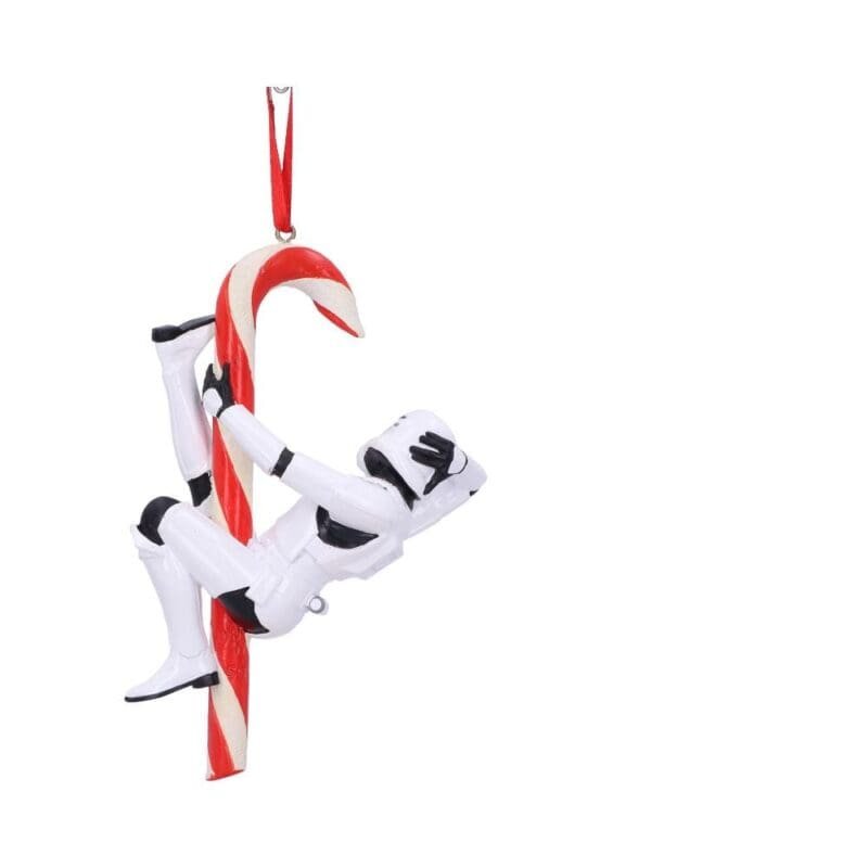 Original Stormtrooper Christmas Decoration,Star Wars Hanging Ornament,Festive Candy Cane