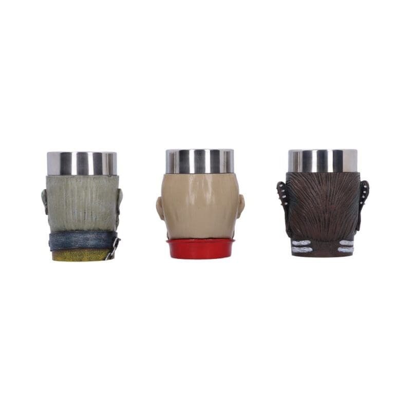 Iron Maiden Shot Glass Set,Official Band Merchandise UK,Eddie the Head Collectible,Heavy Metal Barware,Rock Music Gift Set