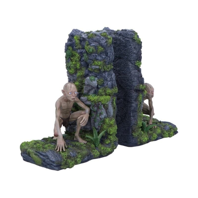 Lord of the Rings Bookends,Middle-earth Collectible,Official Gollum Figure,Tolkien Fan Gift,Nemesis Now LOTR