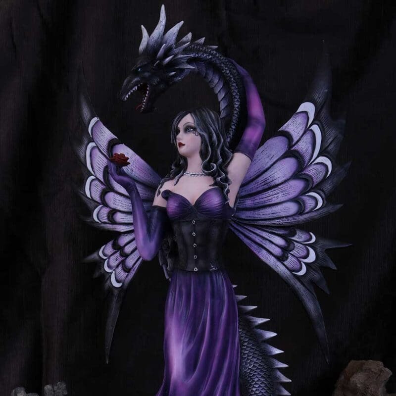 gothic fairy figurine,dark fairy figurine,gothic fantasy figurine,large gothic figurine,dragon fairy figurine,gothic ornament,fairy figurine,large fantasy figurine,gothic gift,dark fantasy ornament