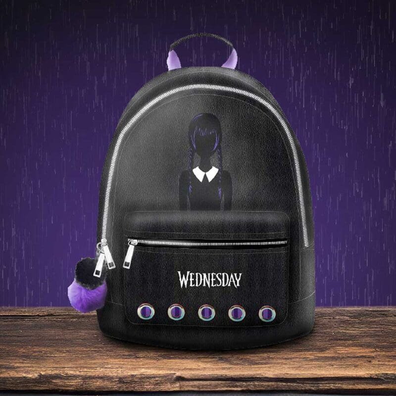 Wednesday Addams Backpack,Gothic Backpack,Official Wednesday Merchandise,Nevermore Academy