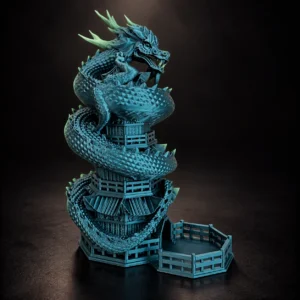 Dragon tower dice holder