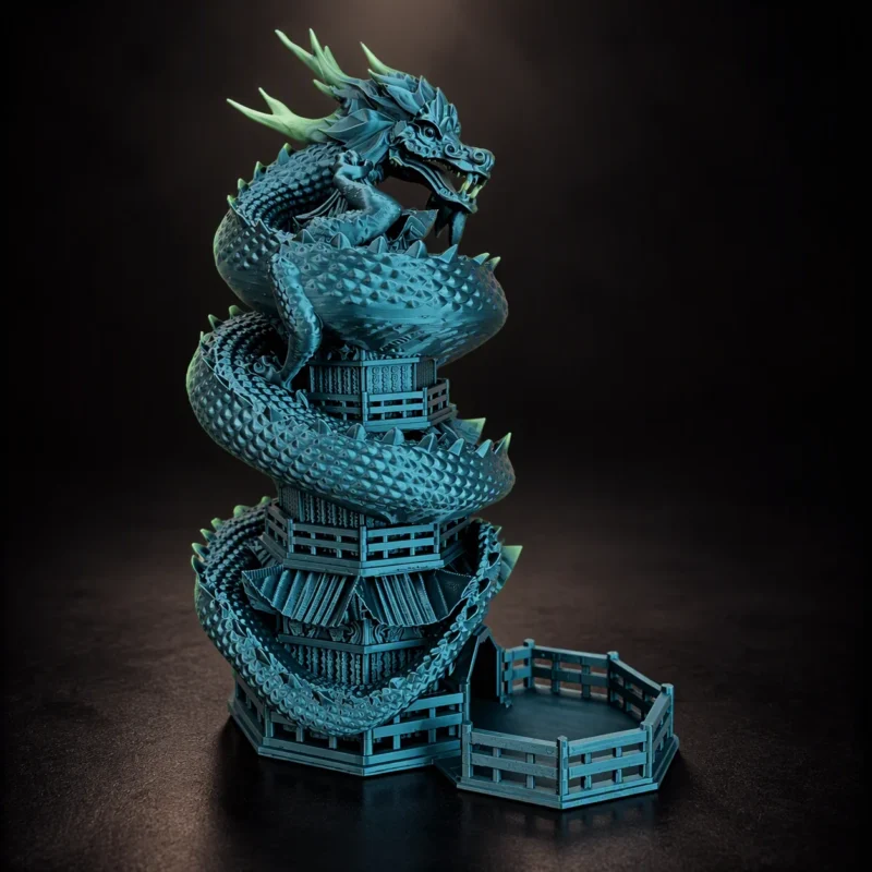 chinese dragon dice tower Dragon tower dice holder