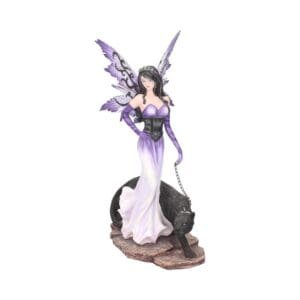 Panthea Purple Fairy & Black Panther Companion Figurine 29cm