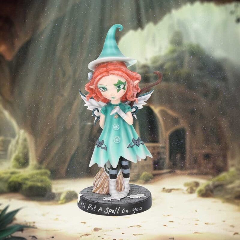 witch figurine,fairy witch figurine,witch ornament,gothic witch figurine,broomstick figurine,resin witch figurines,witch gift,fairy figurine,halloween witch figurine,alternative gift