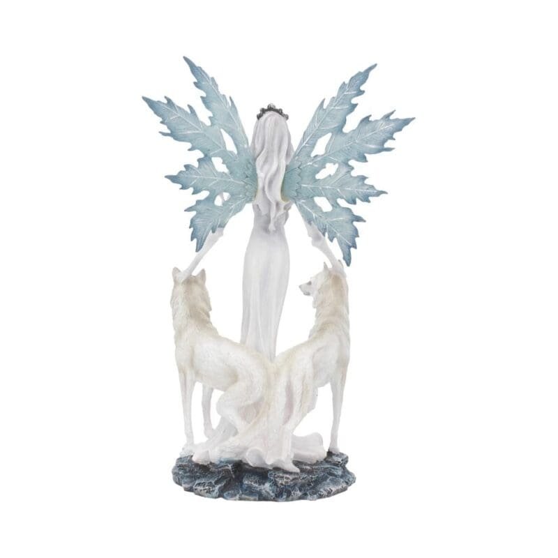 fairy and wolf figurine