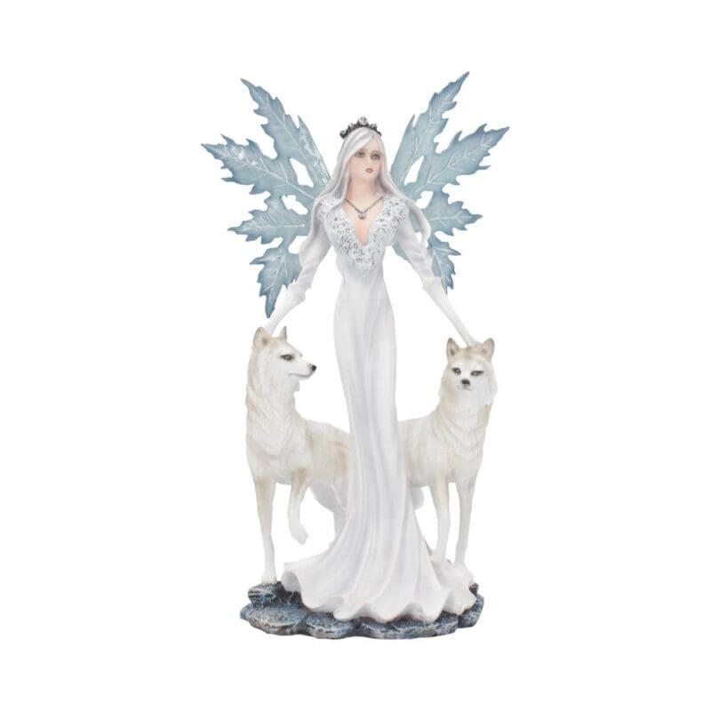 d4278m8.jpg fairy and wolf figurine