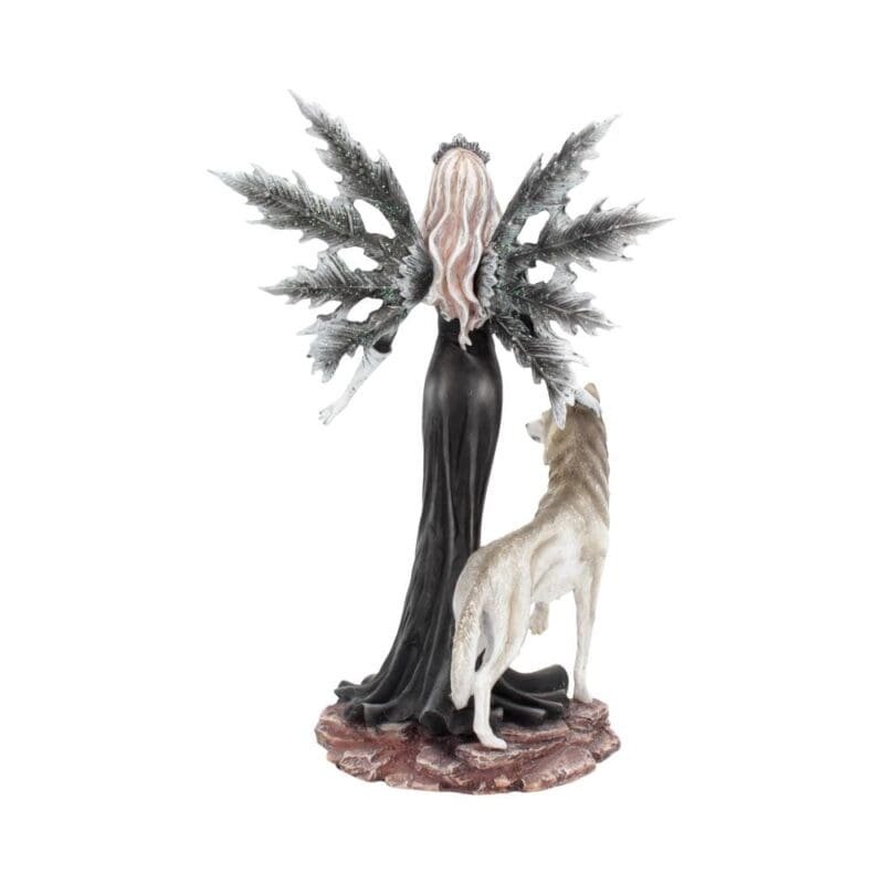 fairy and wolf figurine