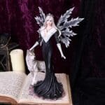 d4509n9-7.jpg fairy and wolf figurine