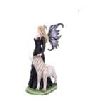 fairy and wolf figurine
