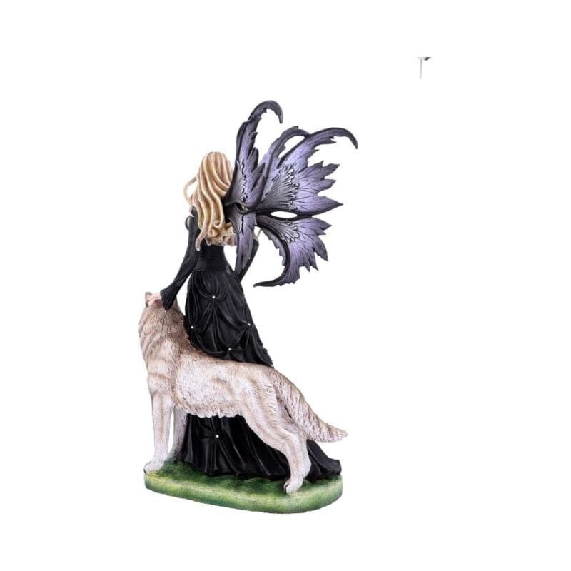 fairy and wolf figurine