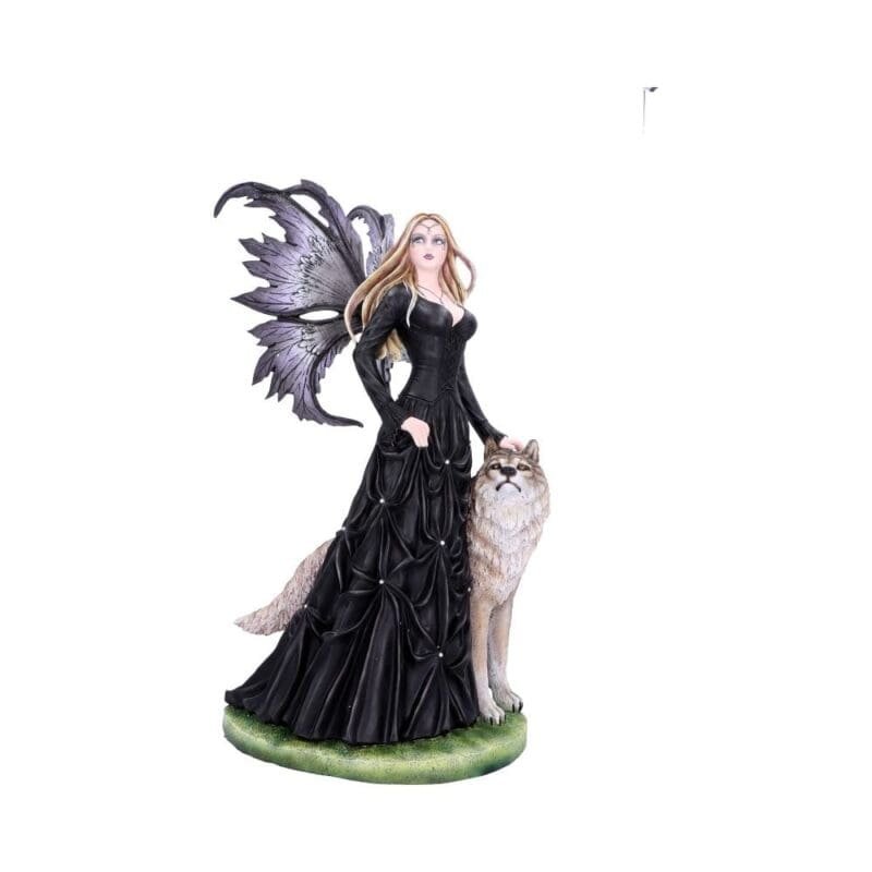 fairy and wolf figurine