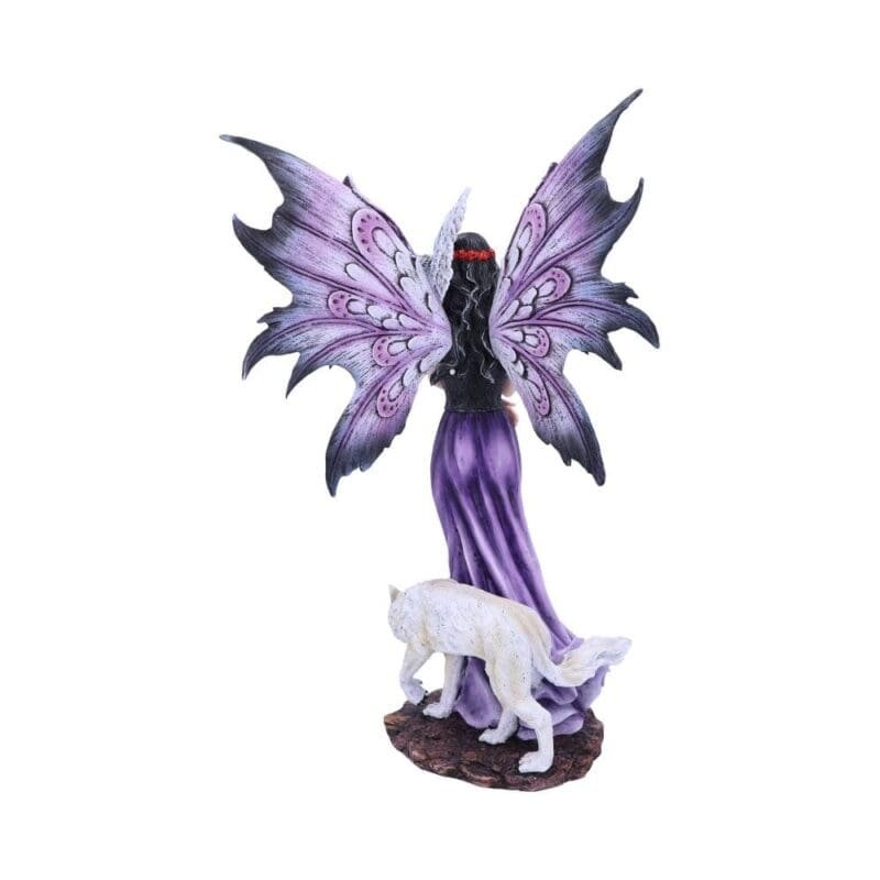 fairy and wolf figurine