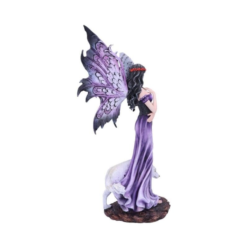 fairy and wolf figurine
