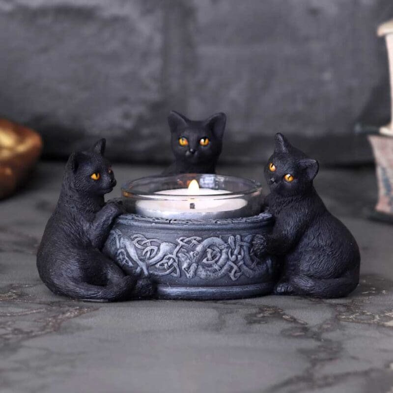 cat tealight holder