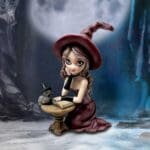Unleash charm with the Agatha Witch Figurine. Spellbinding at 15cm size.