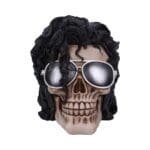 bad skull,King of Pop Collectible,Music Icon Figurine,Gothic Halloween Decoration,Unique Christmas Gift for Music Fan