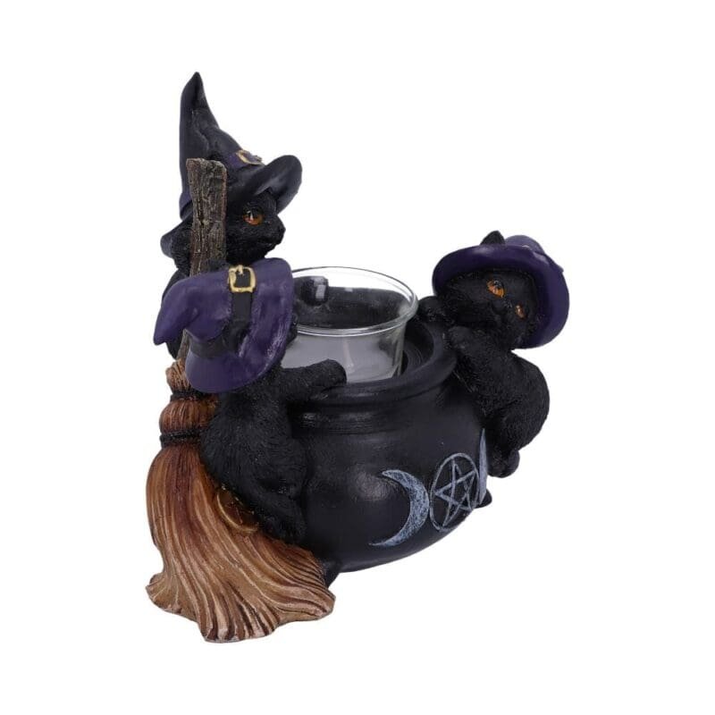 Cat Candle holder,Familiar Cauldron,Cat
