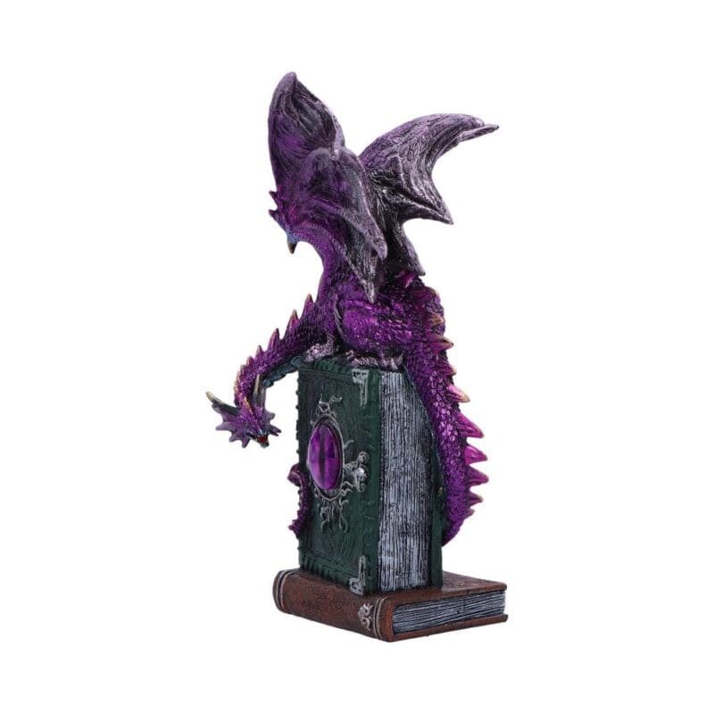 Dragon Fable Figurine,Dragon Fable 24cm,Nemesis Now Dragon Figurine,Purple Dragon Ornament,Fantasy Dragon Decor,Dragon Collectible Gift
