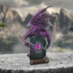 u6702a24-7.jpg Dragon Fable Figurine,Dragon Fable 24cm,Nemesis Now Dragon Figurine,Purple Dragon Ornament,Fantasy Dragon Decor,Dragon Collectible Gift