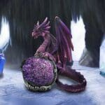 u6705a24-7.jpg Guardian of the Geode Dragon Figurine,Guardian of the Geode 11.5cm,Nemesis Now Dragon Figurine,Dragonling Ornament,Fantasy Dragon Decor,Crystal Dragon Figurine