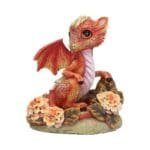 Marigold Flower Dragon Figurine