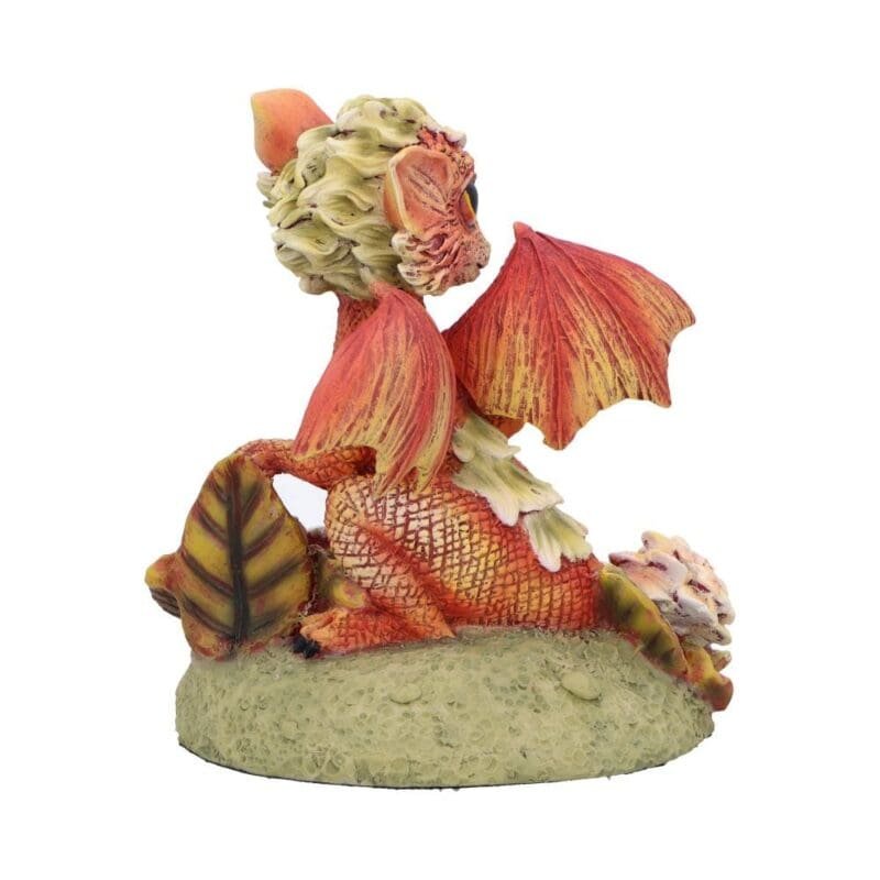 Marigold Flower Dragon Figurine,Fantasy Collectible Statue,Whimsical Home Decor,Dragon Art Sculpture,Gift for Fantasy Lovers