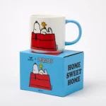 Snoopy Mug, Official Peanuts Merchandise, Home Sweet Home Coffee Cup, Nostalgic Character Gift, Vegan China Woodstock Mug