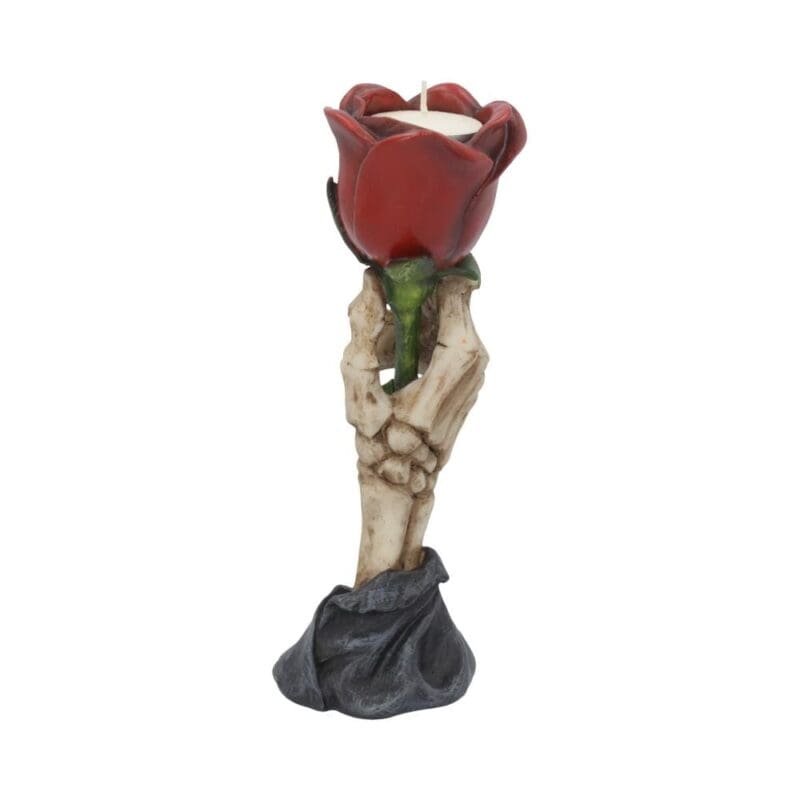 Eternal Flame Skeleton Rose Tealight Holder,Skeleton Rose Candle Holder,Nemesis Now Gothic Decor,Gothic Tealight Holder,Alternative Wedding Decoration,Gothic Valentine Decor