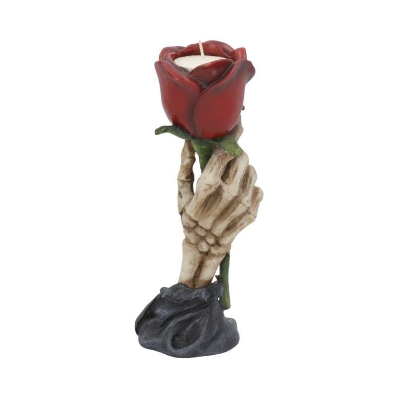 Eternal Flame Skeleton Rose Tealight Holder,Skeleton Rose Candle Holder,Nemesis Now Gothic Decor,Gothic Tealight Holder,Alternative Wedding Decoration,Gothic Valentine Decor