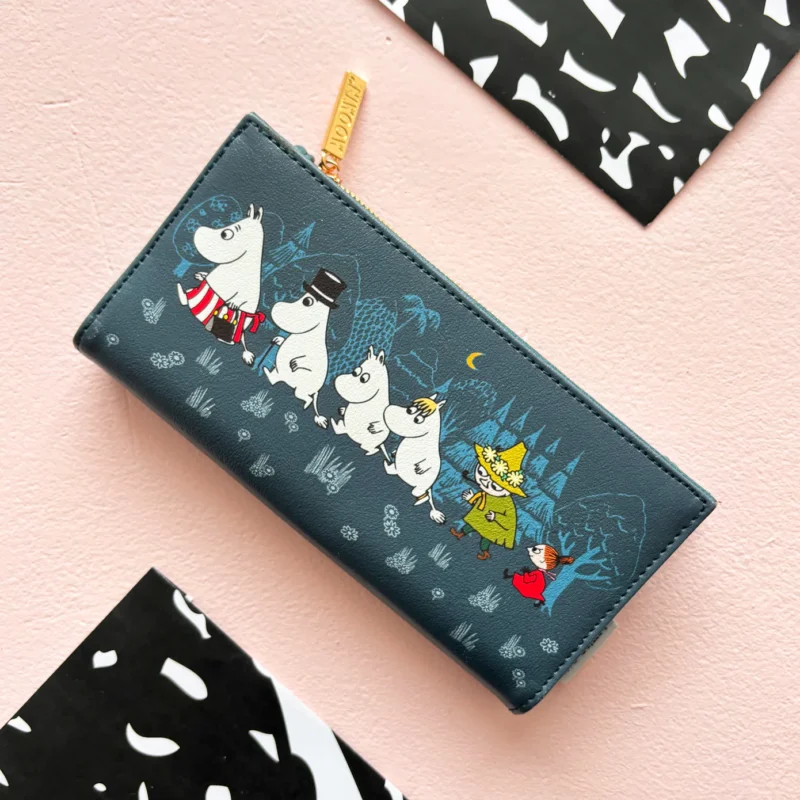 Official Moomin Wallet Blue Forest Official Moomin Wallet Blue Forest
