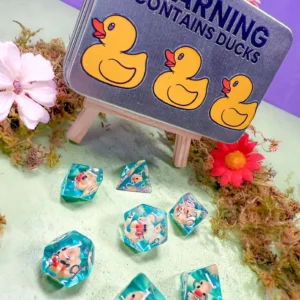 Duck Dice Set with Tin