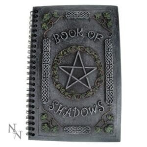 Ivy Book Of Shadows Journal With Pentagram Resin Cover Spells Wicca Pagan
