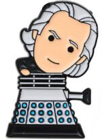 Doctor Who Pin Badge – The 1st Doctor Piloting Dalek - Officially Licensed