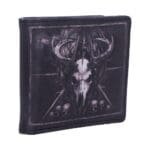 Gothic Wallet,Skull and Raven Purse,Alternative Fashion Accessory,Occult Embossed Wallet,Dark Fantasy Art Gift