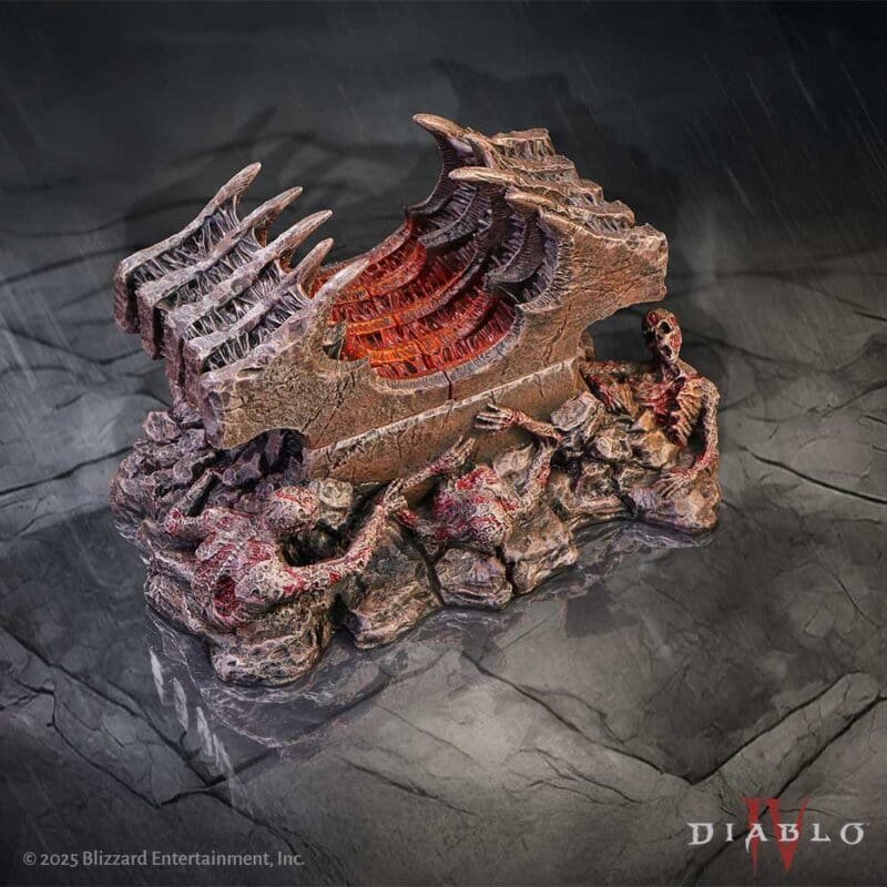 Diablo IV Helltide Chest Box,Diablo collectible,Gaming dice storage box,Officially licensed Diablo merchandise