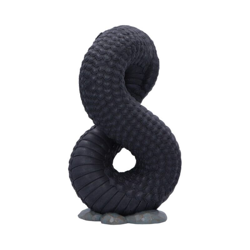 Gothic Serpent Figurine,Nemesis Now Cult Cuties,Wiccan Altar Statue,Ouroboros Occult Ornament,Mythological Creature Decor