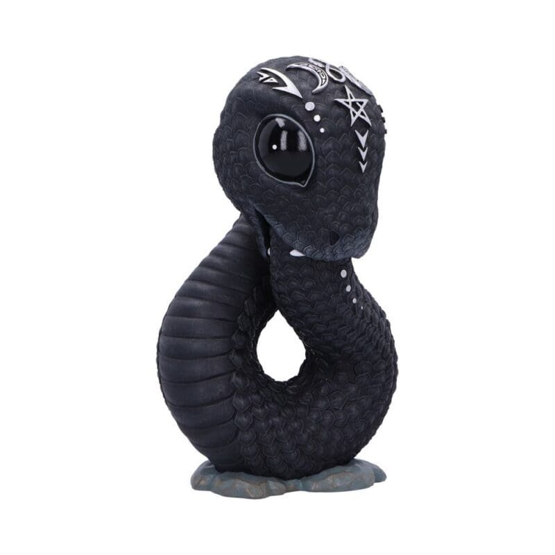 Gothic Serpent Figurine,Nemesis Now Cult Cuties,Wiccan Altar Statue,Ouroboros Occult Ornament,Mythological Creature Decor