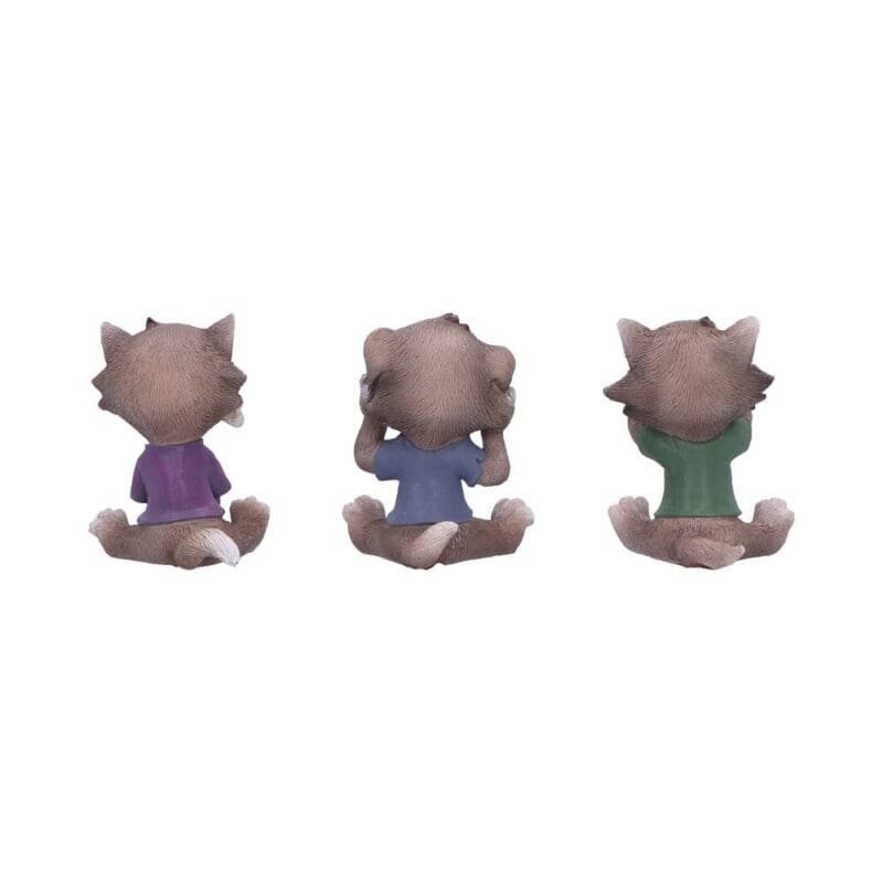 Three Wise Werewolves figurines,Nemesis Now collectible,Hear no evil see no evil speak no evil statue,Werewolf collectible set,Gothic or fantasy werewolf decor