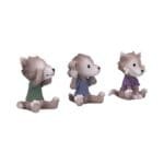 Three Wise Werewolves figurines,Nemesis Now collectible,Hear no evil see no evil speak no evil statue,Werewolf collectible set,Gothic or fantasy werewolf decor